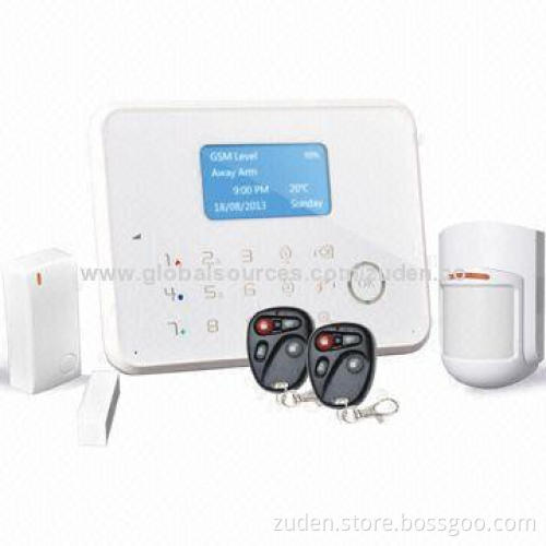 Touch Alarm Systems with GSM/PSTN/LCD, Temperature Sensor, CID Protocol